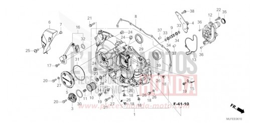 COPERCHIO CARTER MOTORE DESTRO (NT1100D/DE) NT1100DES di 2025